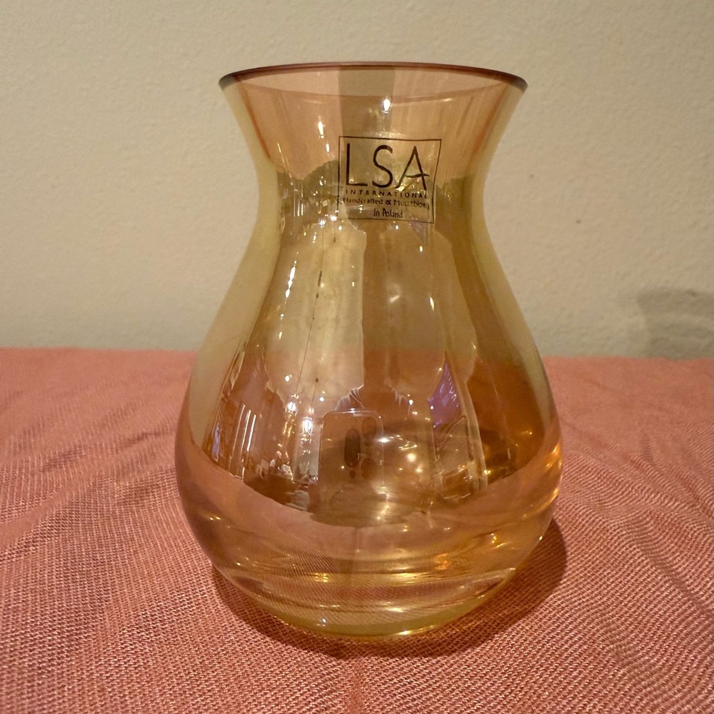 Mouthblown Glass Bud Vase LSA International Made in Poland